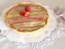 Tarte fraises - rhubarbe