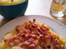 Gratin de pomme de terre aux lardons et munster