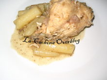 Lapin au cidre et ses oignons