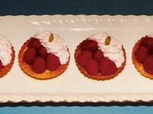 Tartelettes aux framboises chantilly