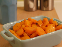 Carottes sautées à l'orange et au gingembre
