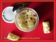 Yaourt nounours blancs à la praline
