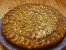 Gâteau tatin à la banane et au citron vert