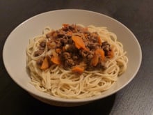 Spaghetti bolognaise simple