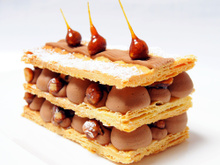Mille-feuilles chocolat-safran