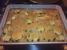 Gratin riz courgettes