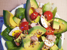 Salade gourmande à l'avocat