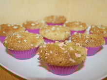 Mini muffins au chocolat blanc noisette