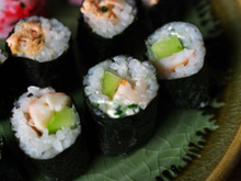 Maki "3C" :  Concombre, Crevette et Cream-cheese
