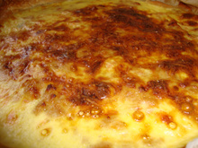 Quiche gratinée au saumon et crème fraîche