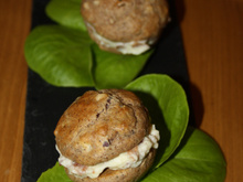 Whoopies comté et noisettes
