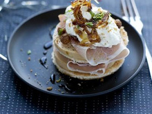 Foie gras et jambon Aoste, chantilly aux spéculoos