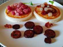 Blinis Saint Jacques et chorizo