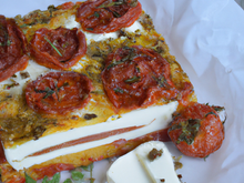 Cake aux tomates séchées et mozzarella