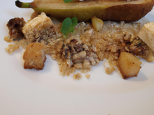 Crumble poires et foie gras
