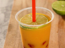 Sorbet à la mangue façon cocktail