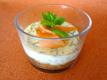 Cheesecake au saumon fumé économique