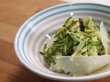 Tagliatelles de courgette au cumin