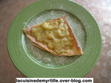 Tarti-crousti de rhubarbe et bananes