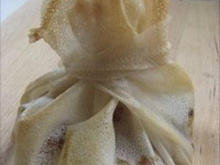 Brick chèvre lardons miel