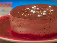 Royal au chocolat et aux framboises