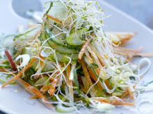 Salade de concombre à l'asiatique