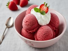 Sorbet à la fraise au Companion