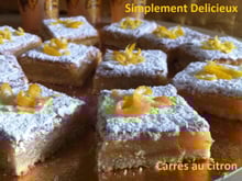 Carré fondant au citron
