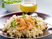 Risotto gambas et parmesan