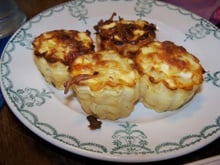 Cannelés salés lardons gruyère