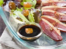 Magret de canard aux marrons confits