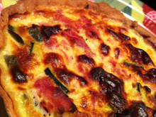 Mini quiches jambon courgettes sur pâte brisée light !