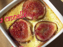 Gratin de figues à la cannelle et à la fleur d'oranger