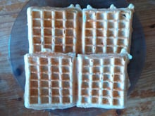 Gaufres aux jambon et gruyère