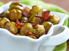 Choux de Bruxelles compotés au lard