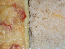 Courgettes farcies au bacon