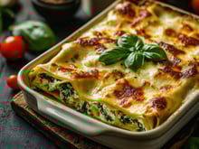 Lasagnes roulées aux épinards et à la ricotta