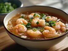 Soupe chinoise aux crevettes