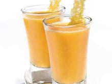 Velouté de potiron et languettes de Comté