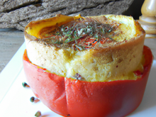 Soufflé au poivron rouge