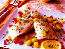 Filets de lieu en papillote