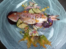 Le rouget mariné à la lavande