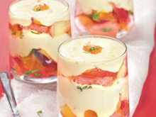 Tiramisu aux pêches maison