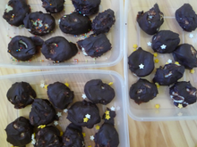 Bouchées de noix de coco au chocolat