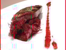 Foie de veau à la framboise