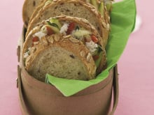 Petits sandwichs croustillants au crabe et Bière de Printemps