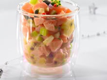 Tartare aux deux saumons