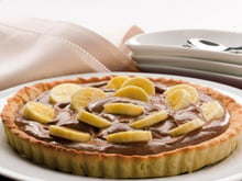 Tarte au chocolat et à la banane