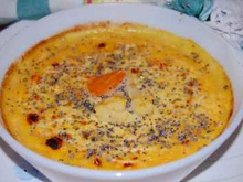 Soupe gratinée de chou-fleur et carottes