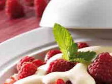 Mousse de crème aux fruits rouges